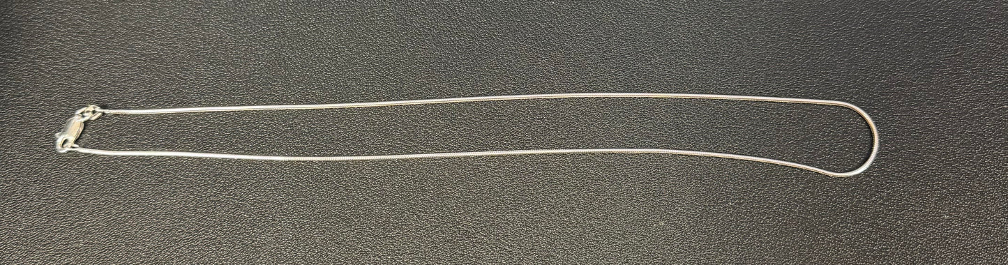 16 Inch Silver Cord Necklace
